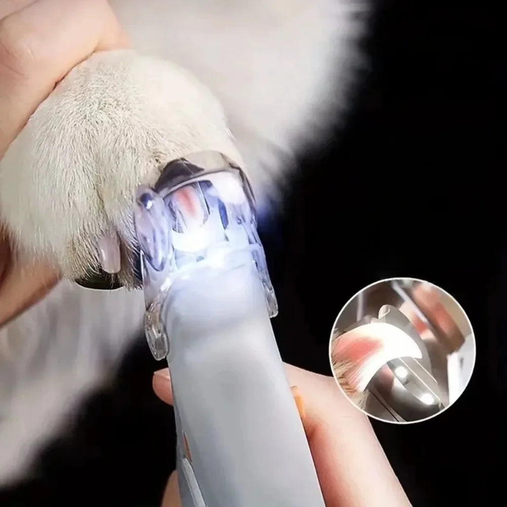 Professional Pet Metal Nail Clipper With Led Light