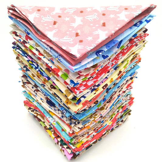 Pack Of 10 Cotton Dog Bandanas Bibs For Pets