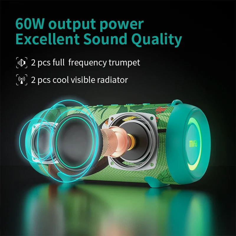 Mifa 60W Wireless Bluetooth Speaker With Class D Amplifier