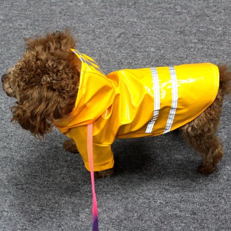 Waterproof PU Dog Raincoat Hoody Apparel Jacket