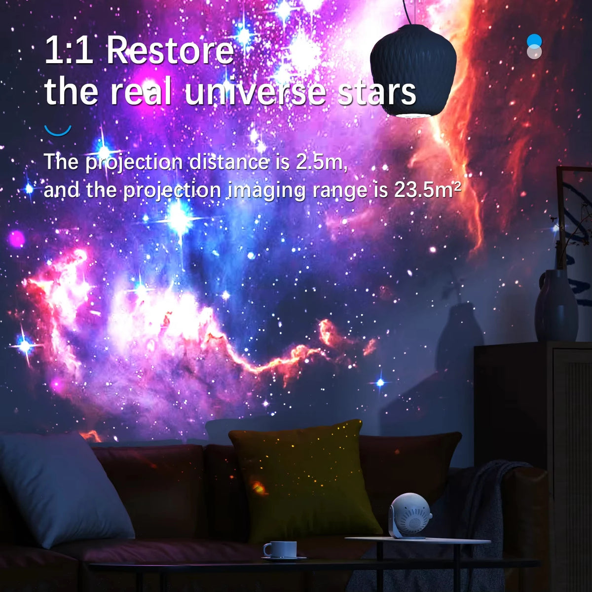 Ausyle Galaxy Star Projector Planetarium Night Light For Home Decor