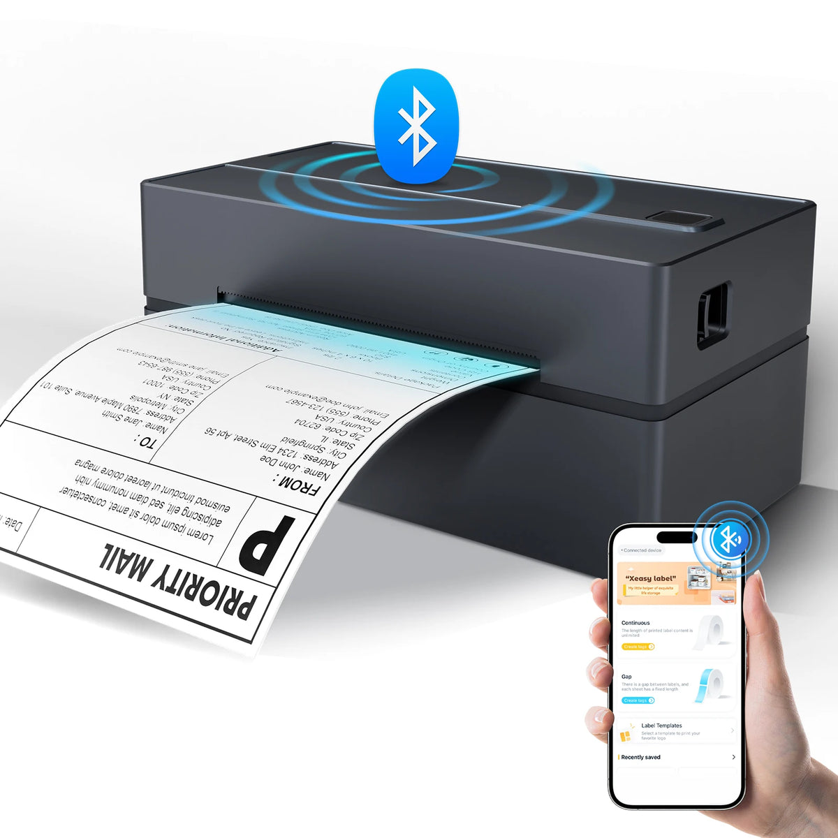 TakeYou Thermal Label Printer Portable No Ink Bluetooth High Speed
