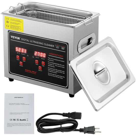 Succebuy Stainless Steel Ultrasonic Cleaner Portable Cleaning Machine For Home