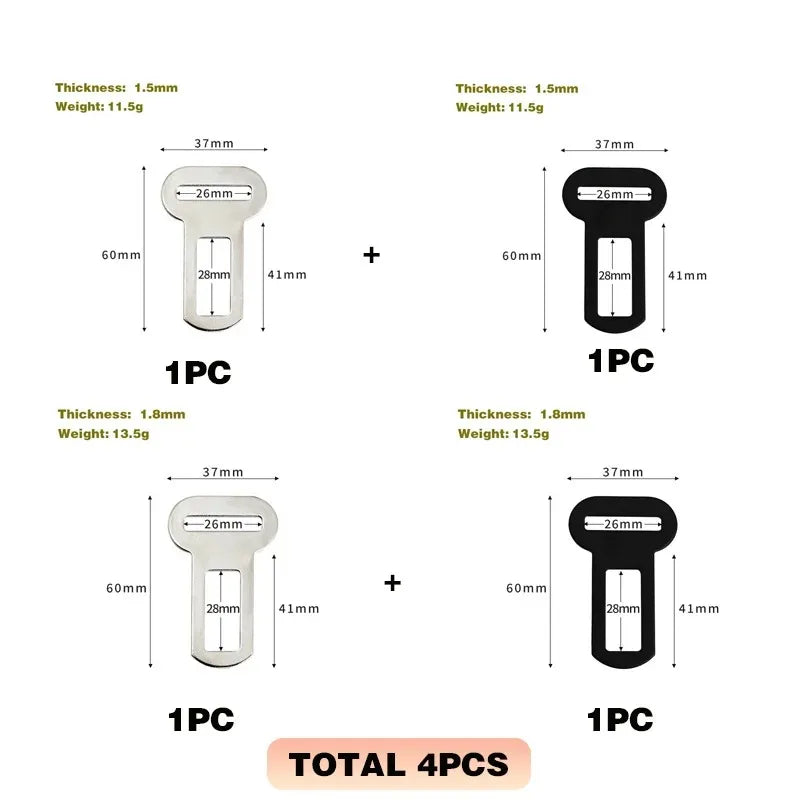 Universal Pet Seat Belt Adapters Car Leash Safety Restraint Clip