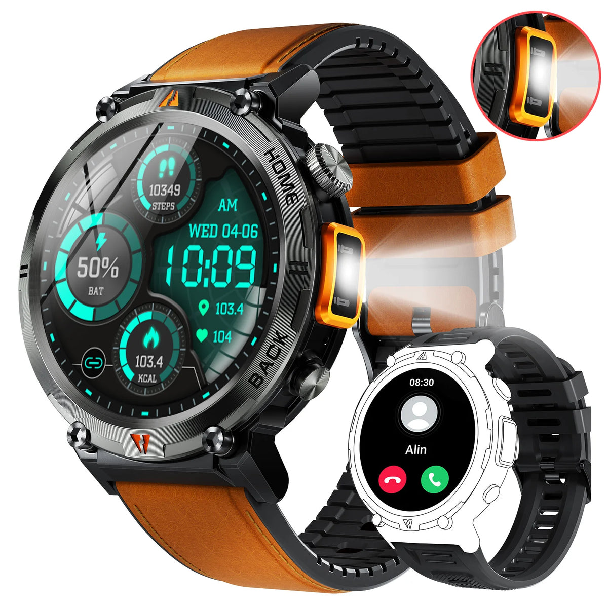 Eigiis 2025 Ke3 Bluetooth Calling Smartwatch Men