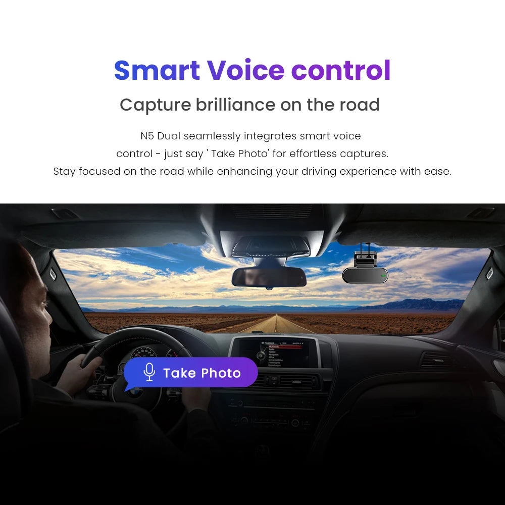 DDPAI 4K Ultra HD Dual Dash Camera With GPS Tracking